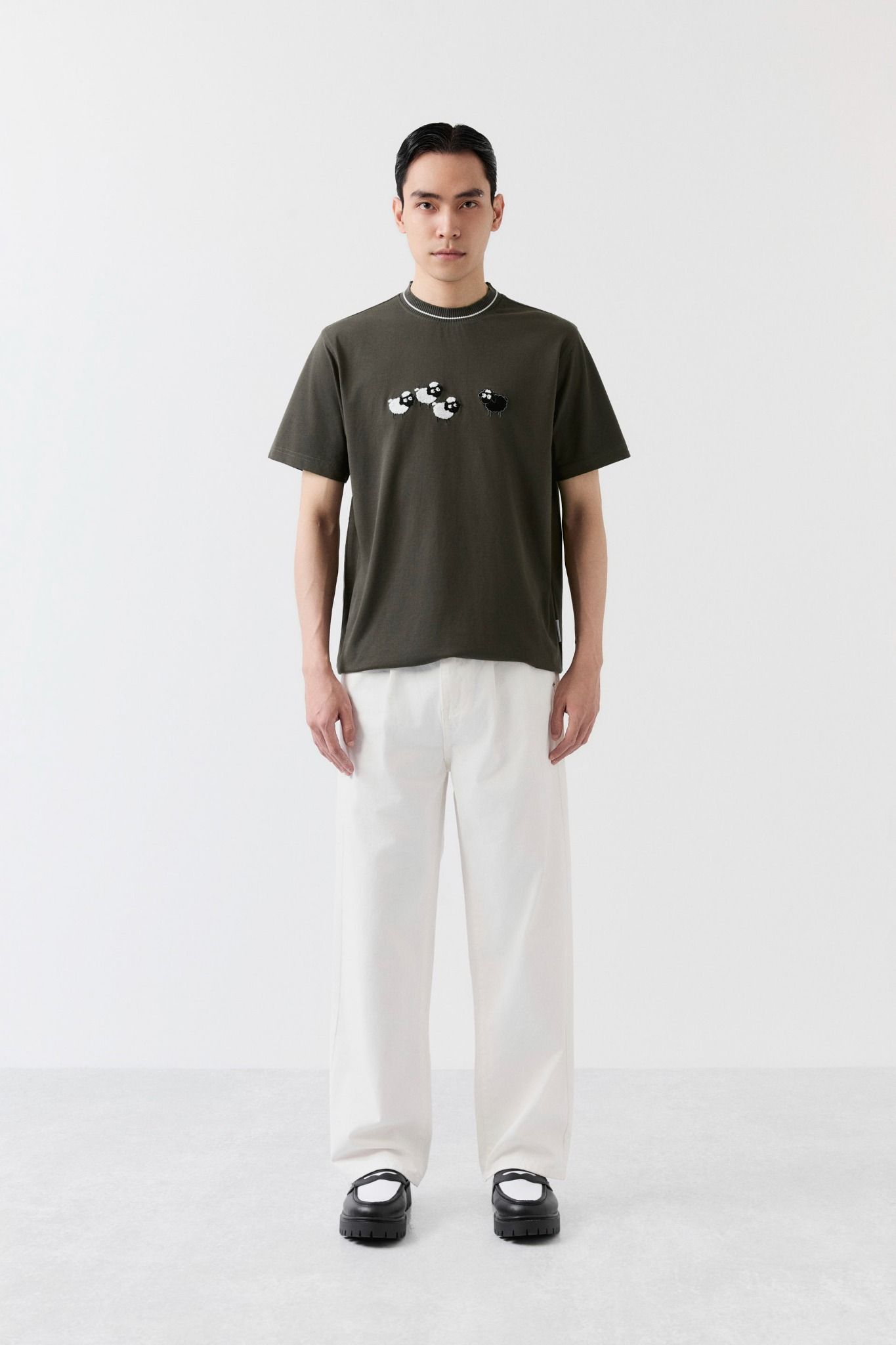 Áo Thun Regular Cool Fab Black Cloud Sheep - Ảnh 2