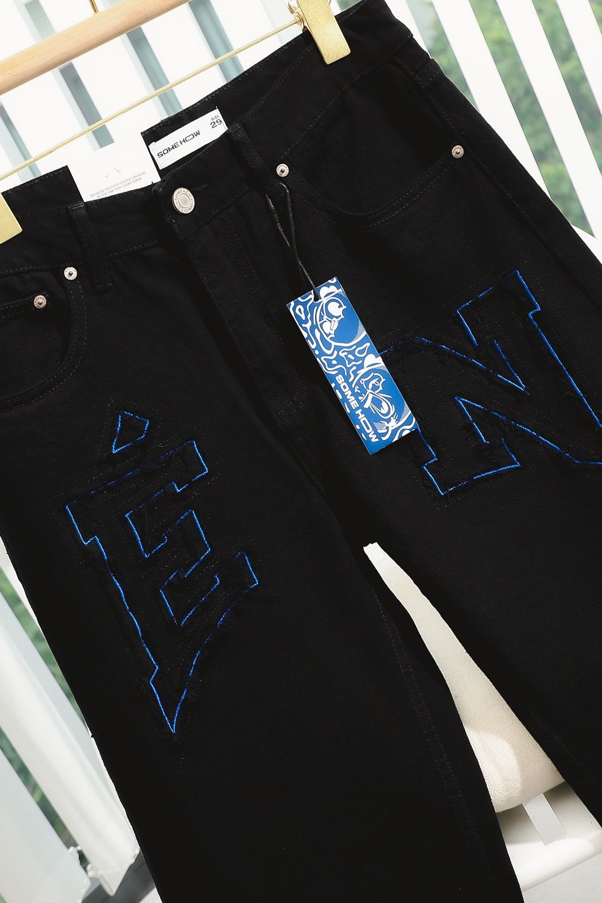 Quần Jean Straight Grand Words Black * Én Col 25 - Ảnh 2