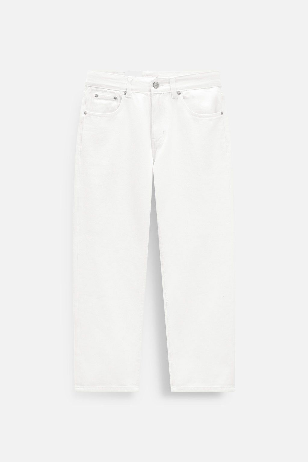 Quần Jean Straight Basic White V1