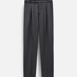 Quần Tây Slimfit Side Tab 2B High Waist