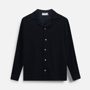 Áo Sơ Mi Relaxed Hoạ Tiết Dệt Blend